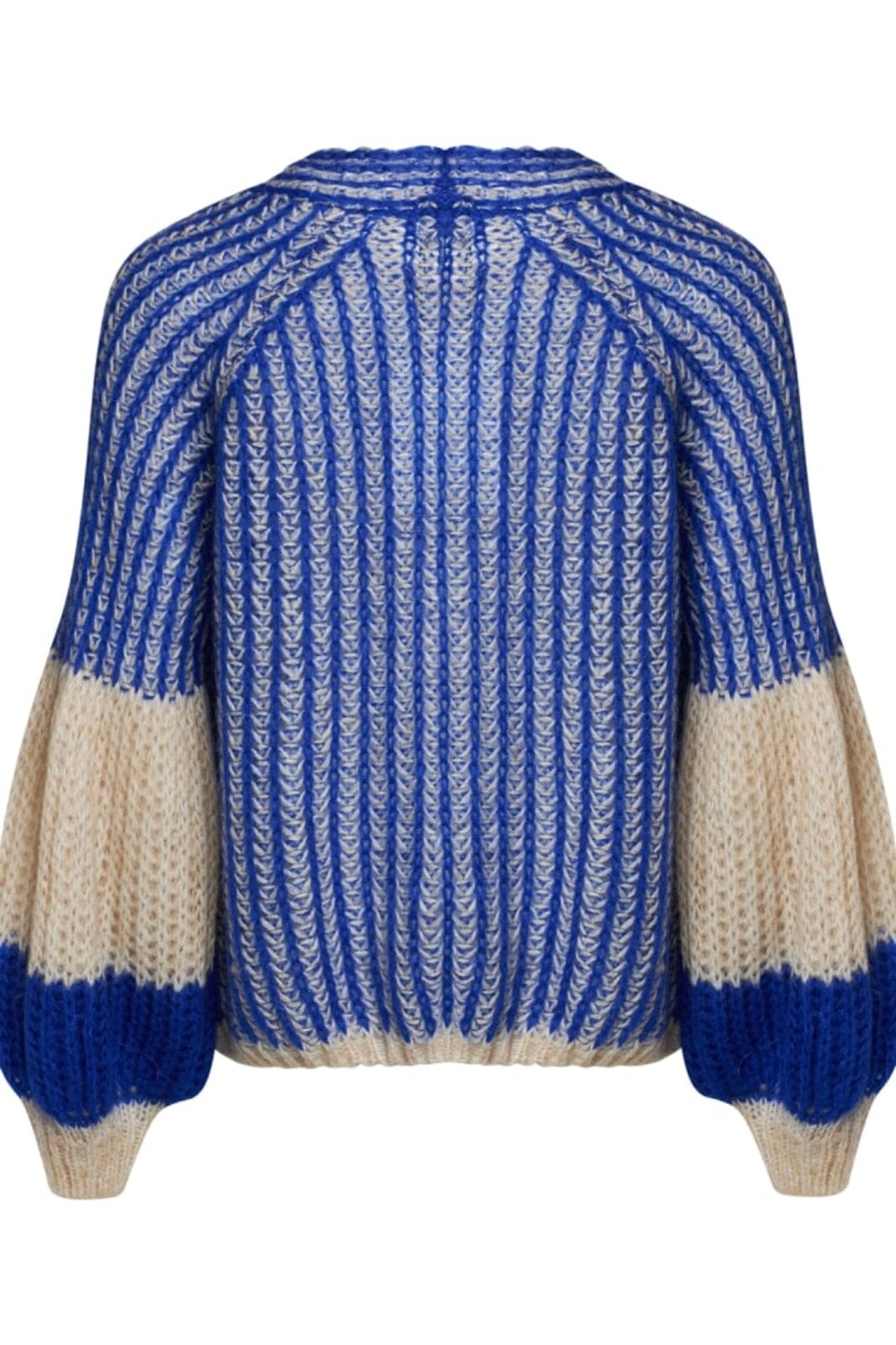 Noella - Liana Knit Cardigan - Cream Cobalt Blue Cardigans