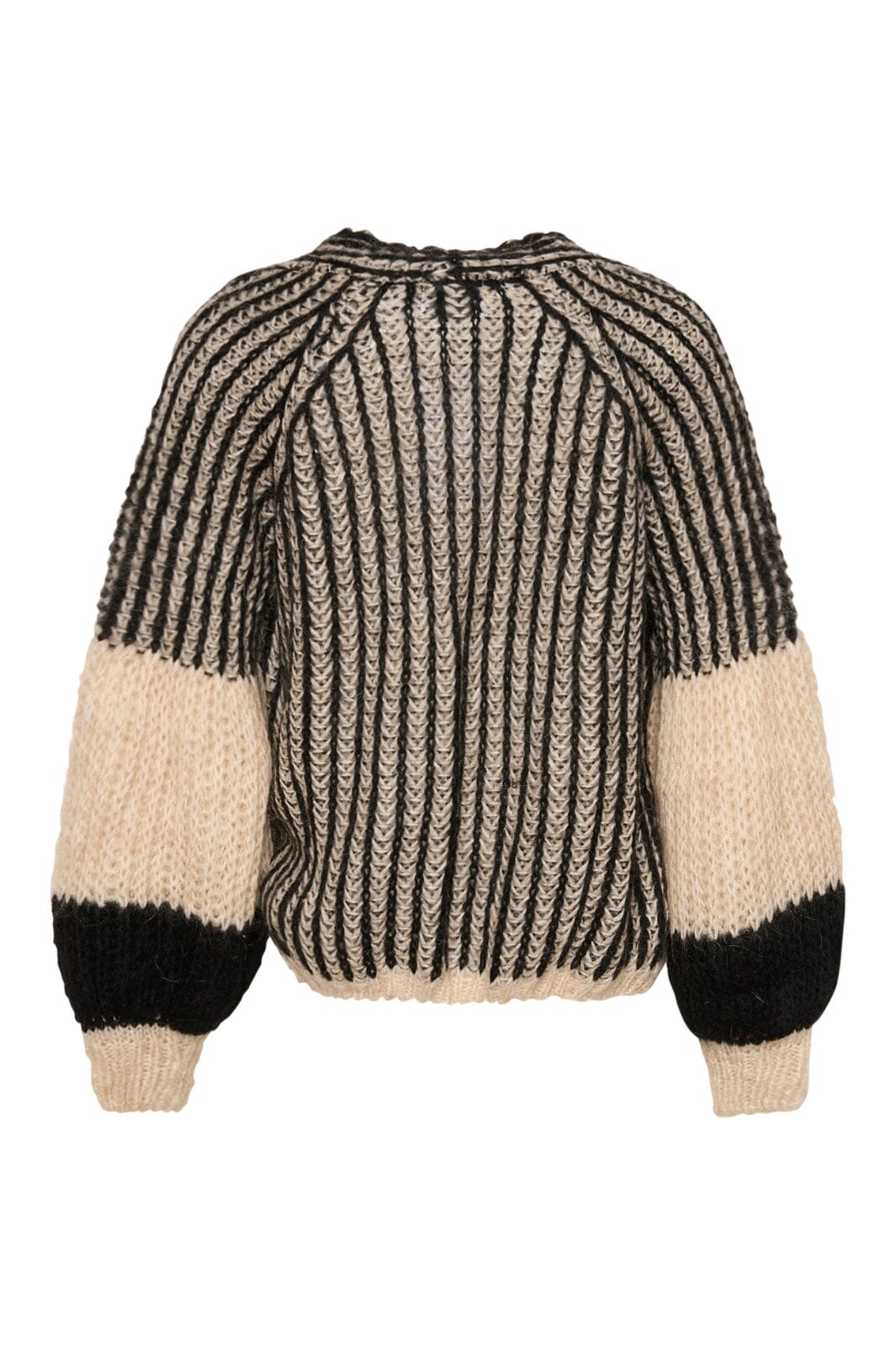 Noella - Liana Knit Cardigan - Cream/Black Cardigans