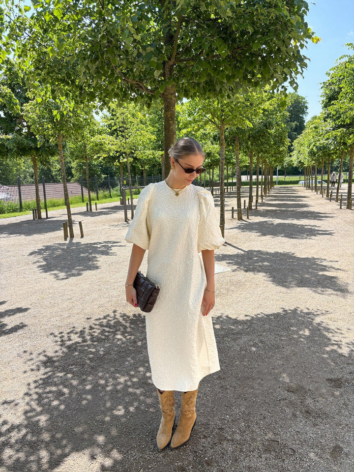 Noella - Reno Pastis Long Dress - Cream Kjoler