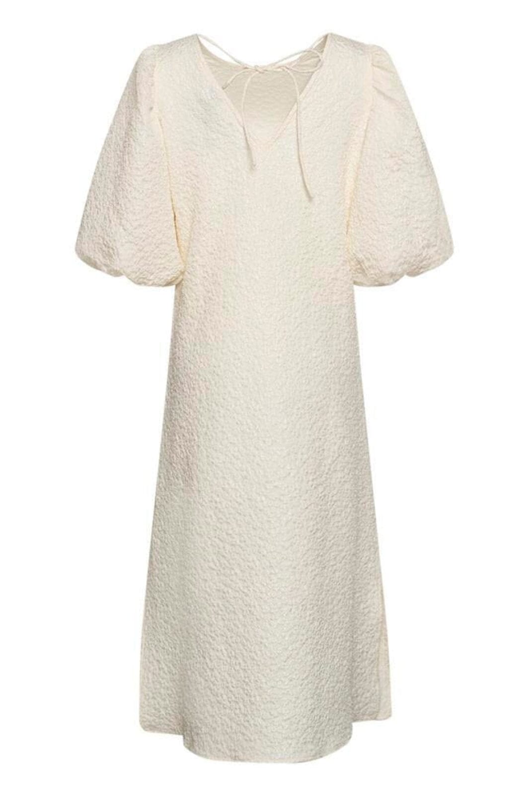 Noella - Reno Pastis Long Dress - Cream Kjoler