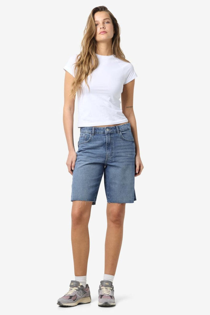 Noisy May - Nmholla Nw Loose Shorts Az426Mb - 4723673 Medium Blue Denim