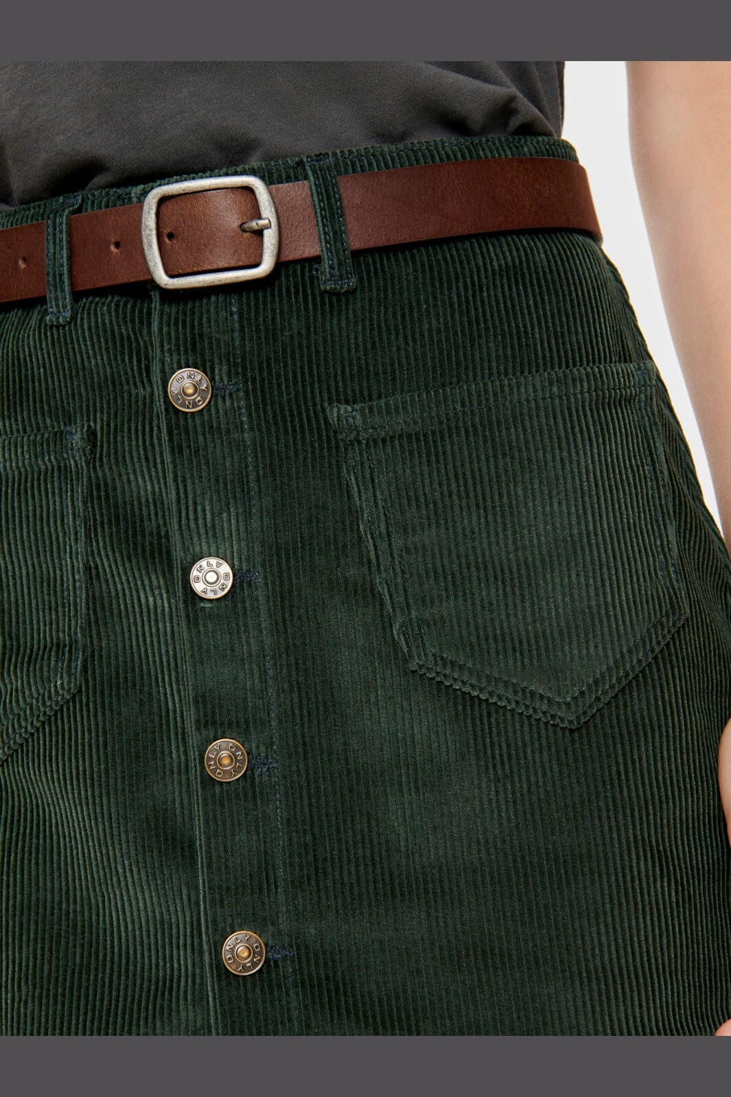 Only - Onlamazing Global Cord Skirt - 3204763 Green Gables