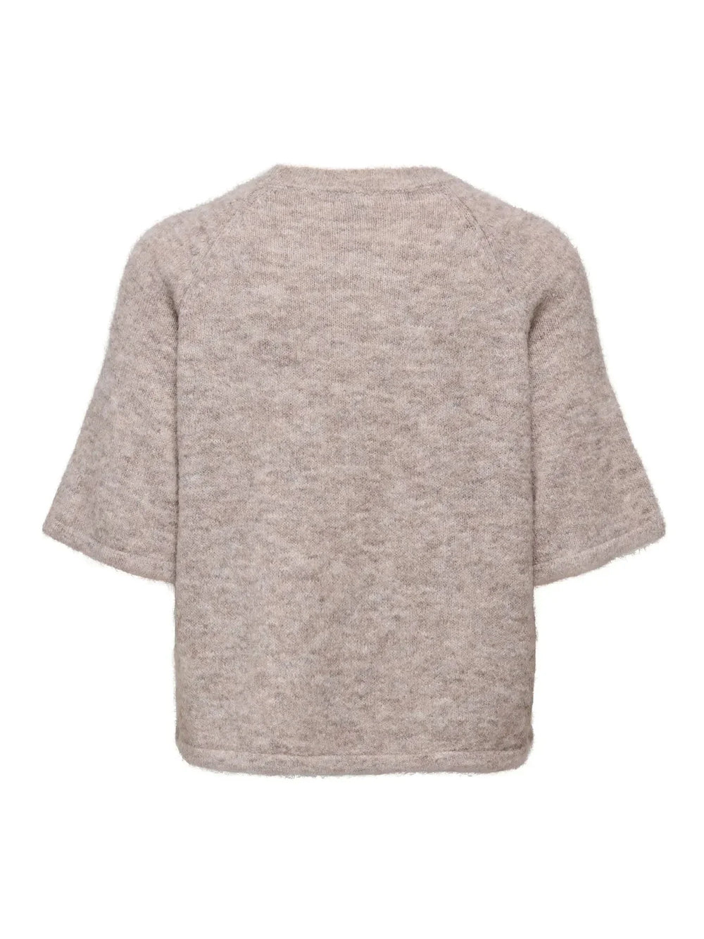 Only - Onlazu 2/4 Raglan O-Neck Knt - 4895122 String Melange Strikbluser