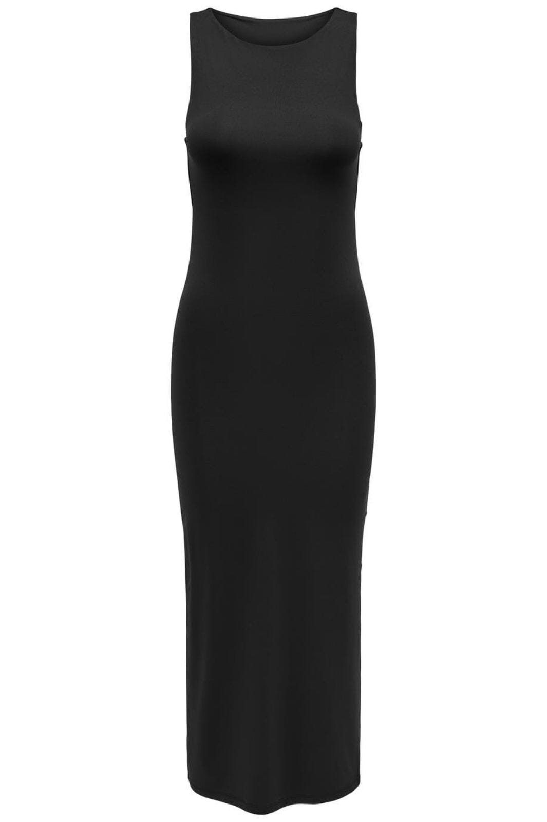 Only - Onlea S/L Long Slit Dress Now - 4423088 Black Kjoler