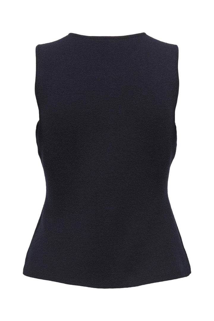 Only - Onlibi Button Sl Vest Cc Knt - 4947079 Night Sky Silver Button