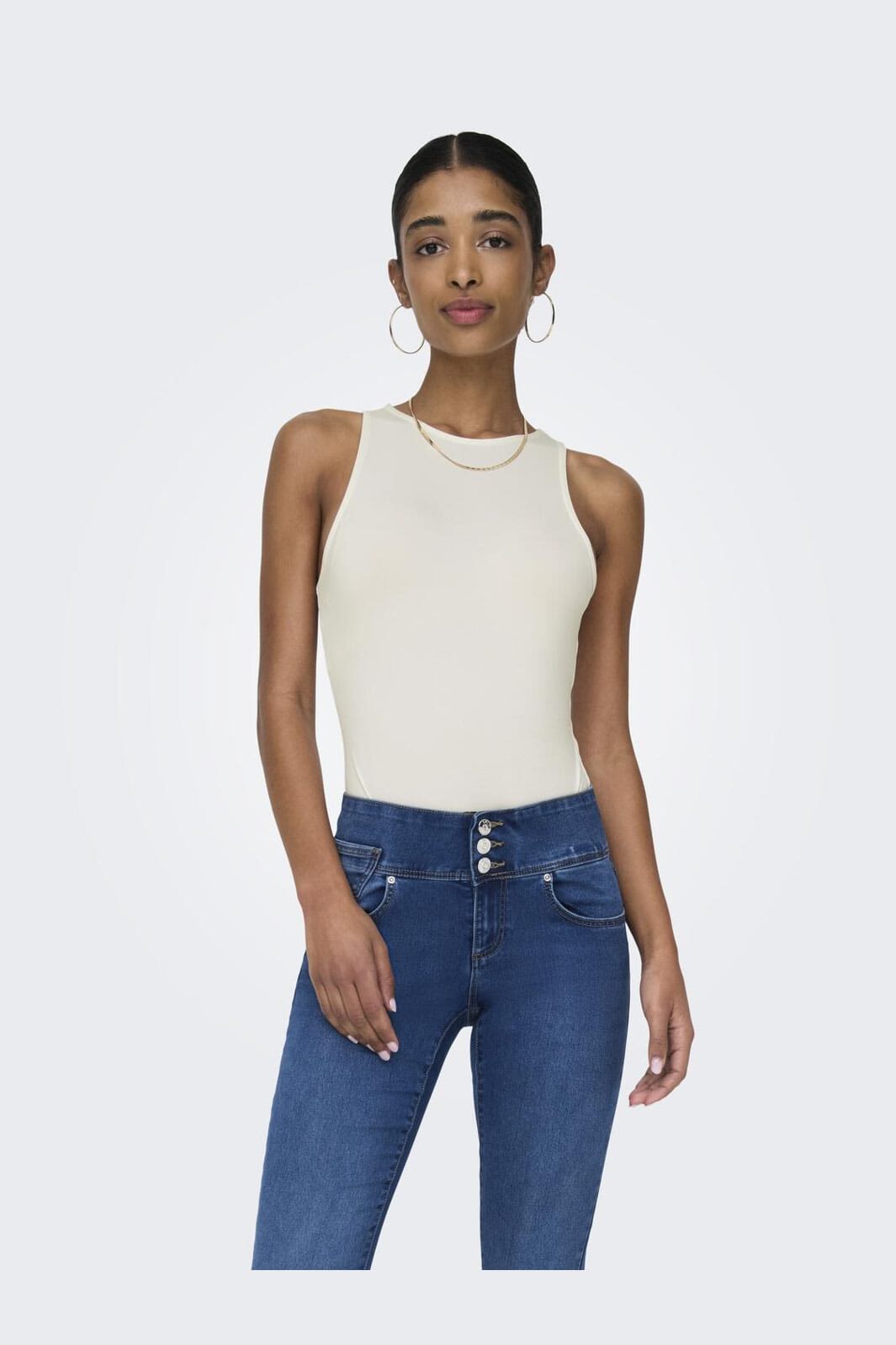 Only - Onllone S/L Bodystocking - 4671710 Cloud Dancer