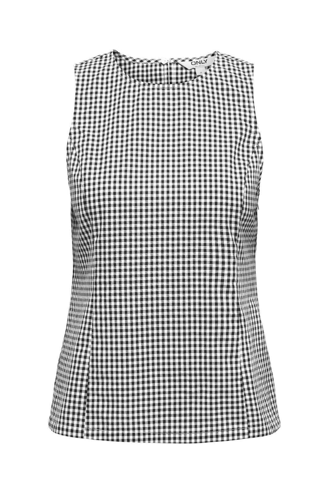 Only - Onlmaye Sl Check Top - 4955590 Black White