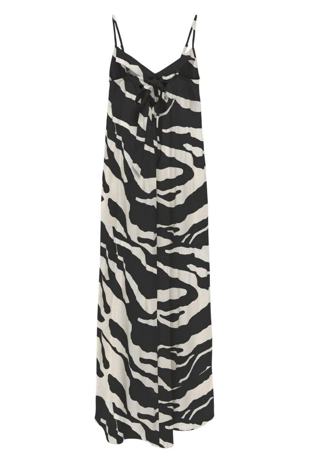 Only - Onlnova Life Vis Roxy Long Dress - 4759148 Black 644 Refined Zebra Kjoler