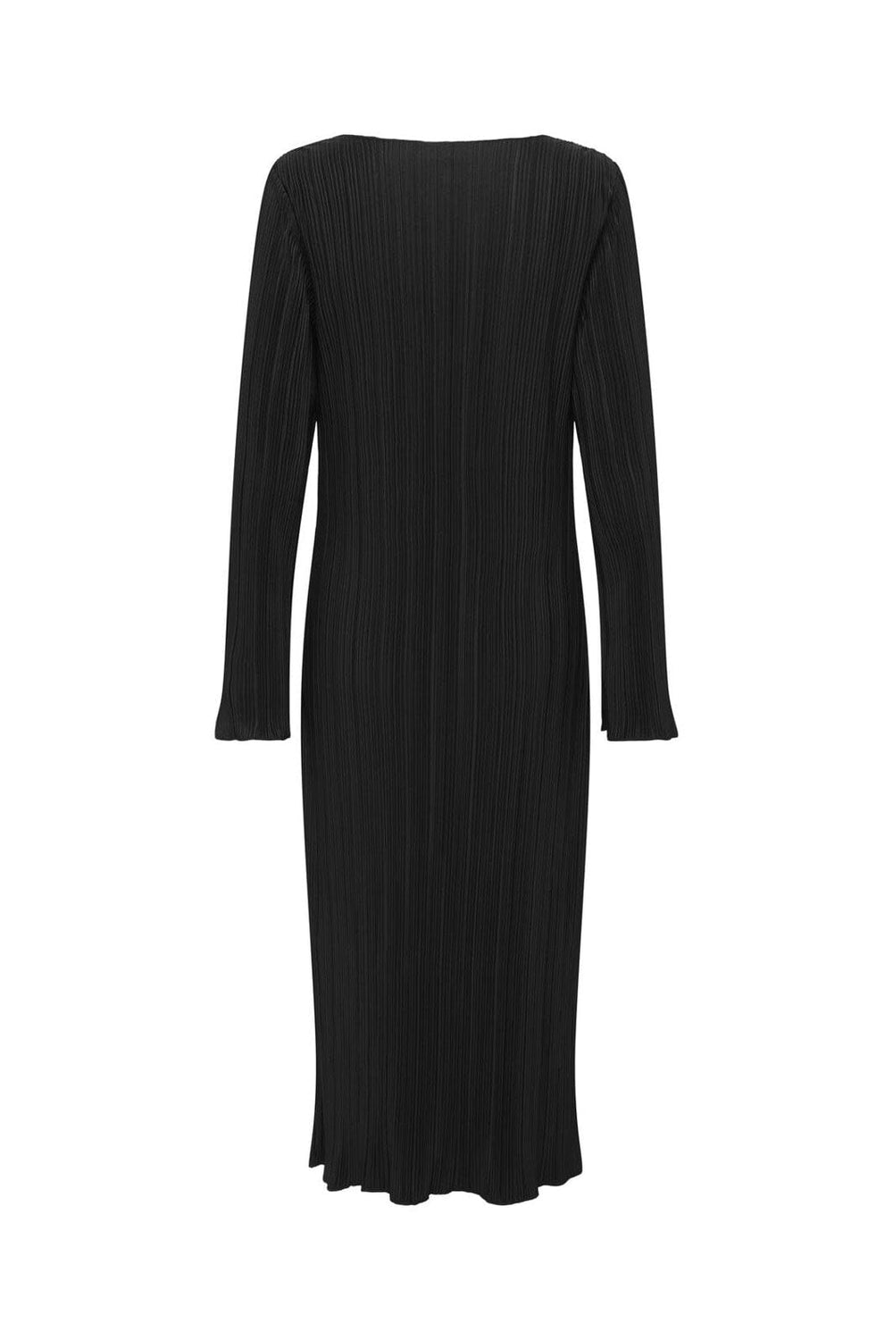 Only - Onlpery L/S Long Dress Boat Neck - 4948146 Black