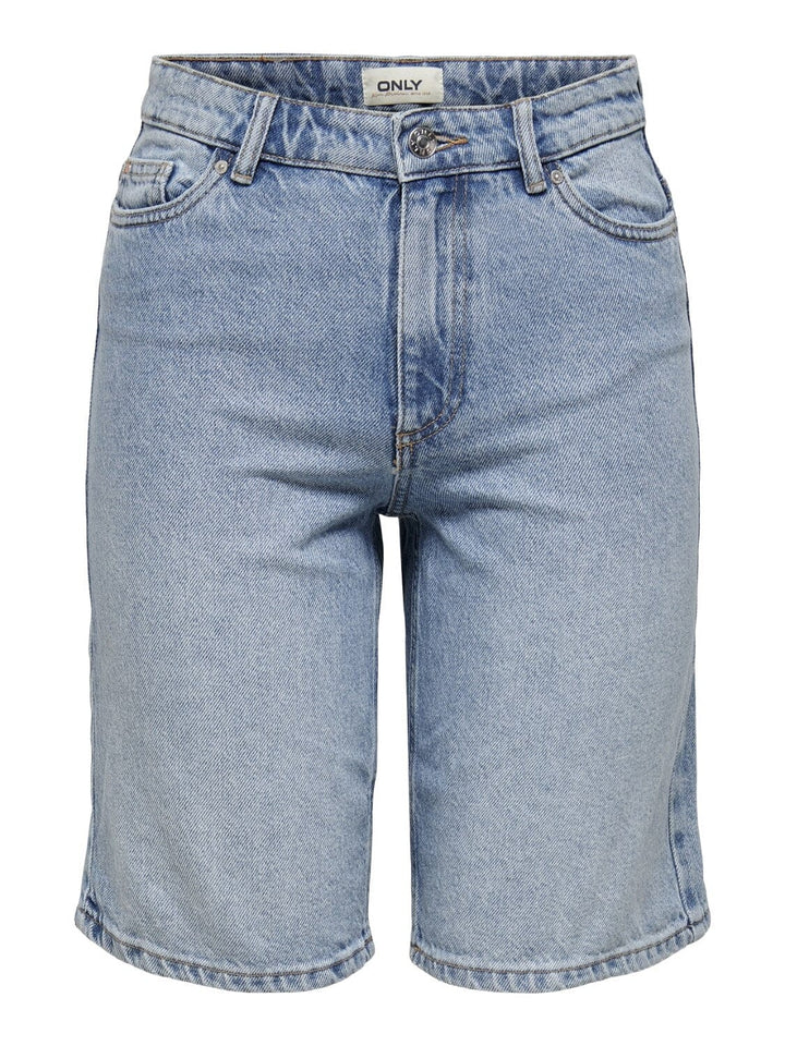 Only - Onlsonny hw wide dnm shorts - Light Blue Denim Shorts