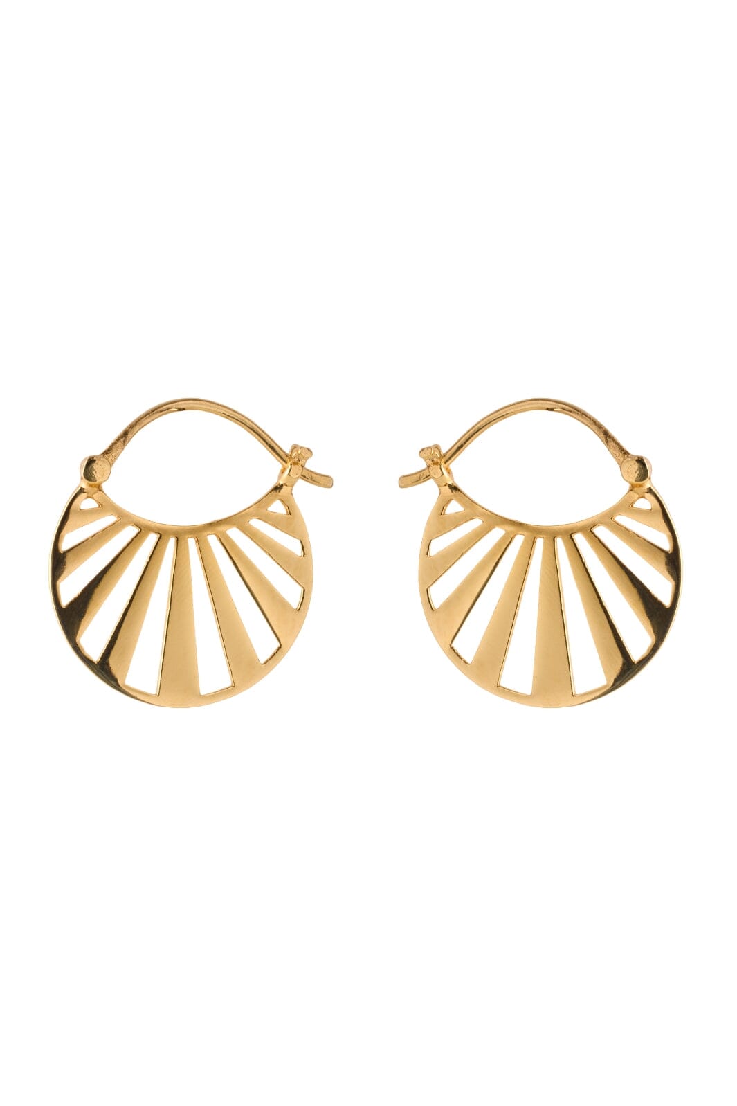 Pernille Corydon Jewellery - Small Misty Light Earrings - Golden Øreringe