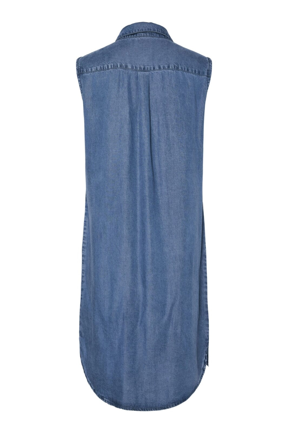 Pieces - Pcvilje Sl Denim Dress - 4789616 Medium Blue Denim