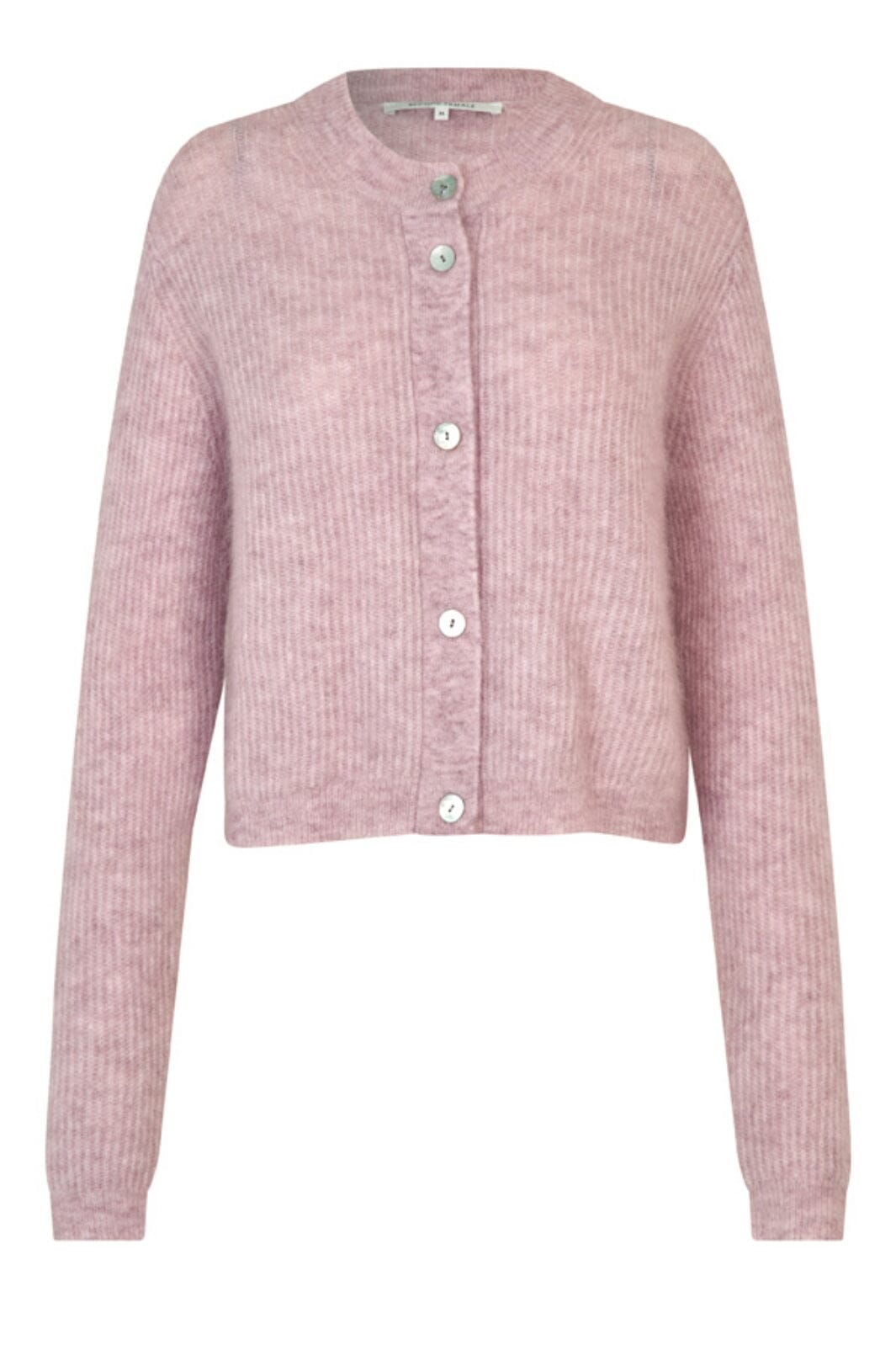 Second Female - Andrea Knit Rib LS Cardigan 60126 - 9408 Sepia Rose