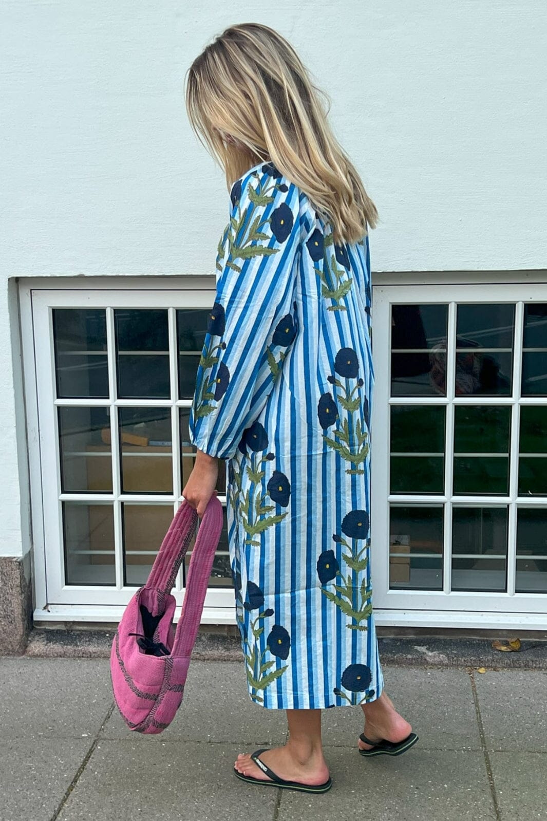 Sissel Edelbo - Lara Organic Cotton Dress - True Blue Kjoler