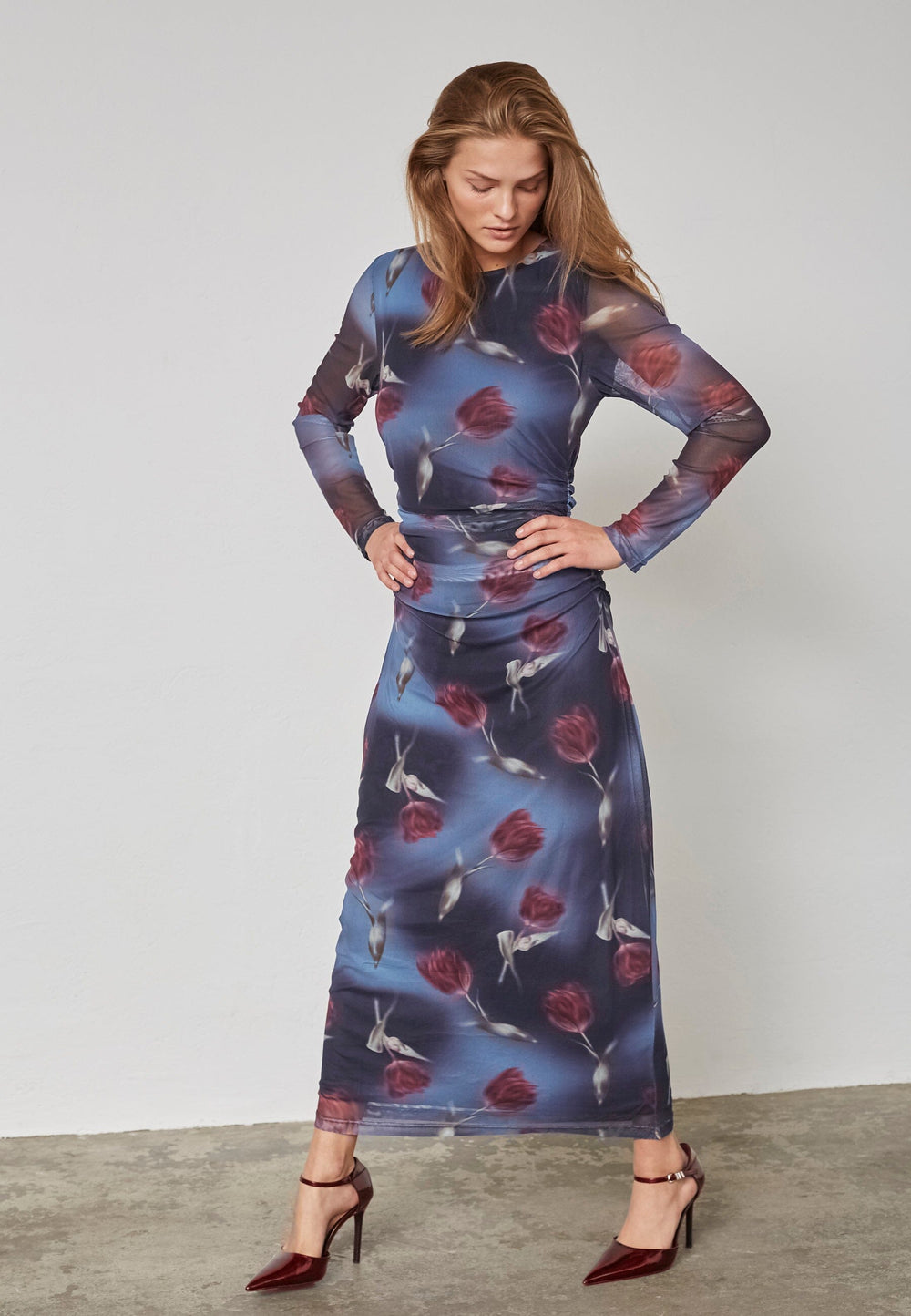 Sisters Point - Esme-Dr.Ls13 19217 - 800 - Flower Print Kjoler