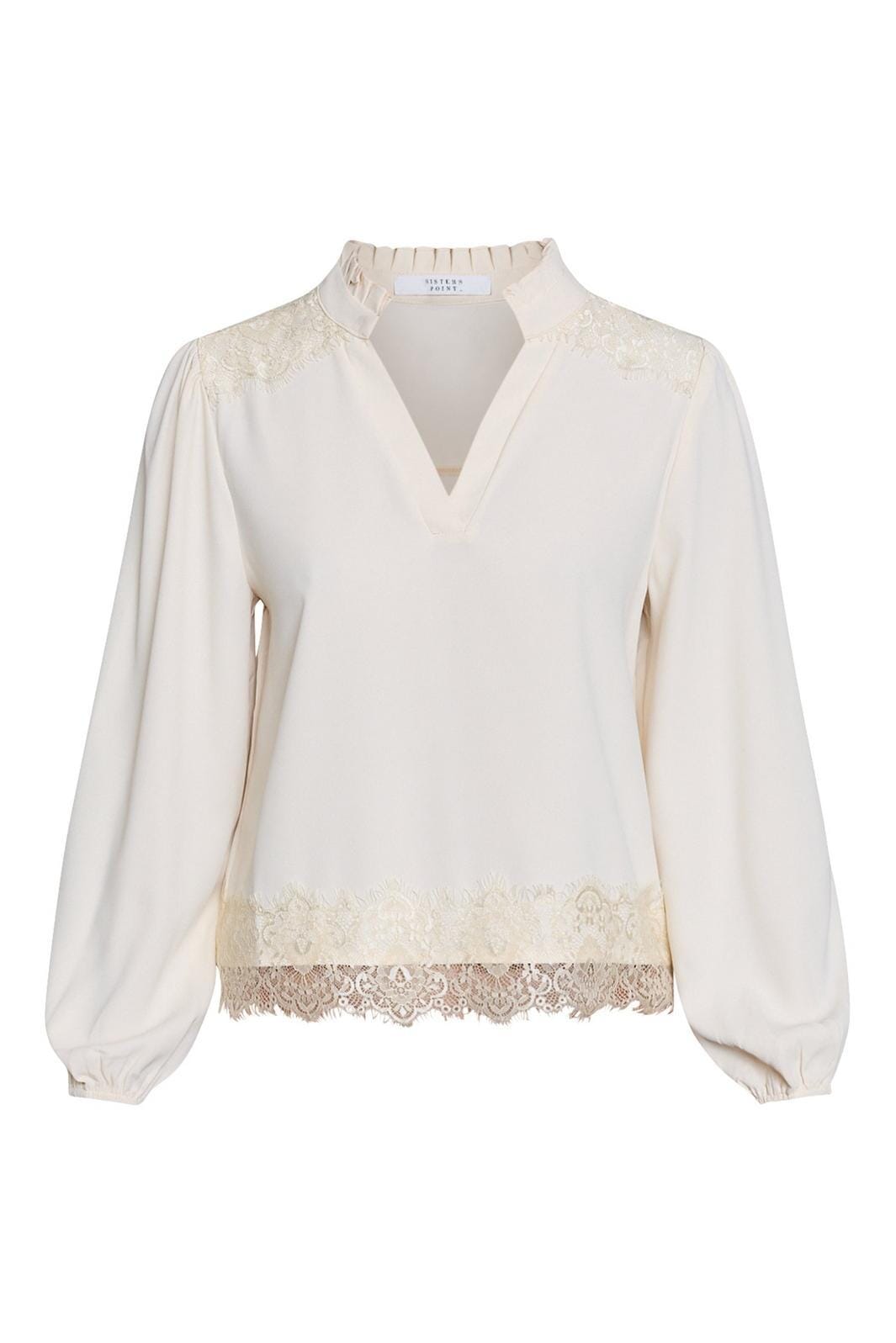 Sisters Point - Gyla-Ls 19296 - 115 - Cream Skjorter