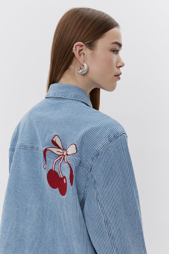 Sofie Schnoor - Marlosw Jacket S251105 - 5092 - Blue Striped Jakker