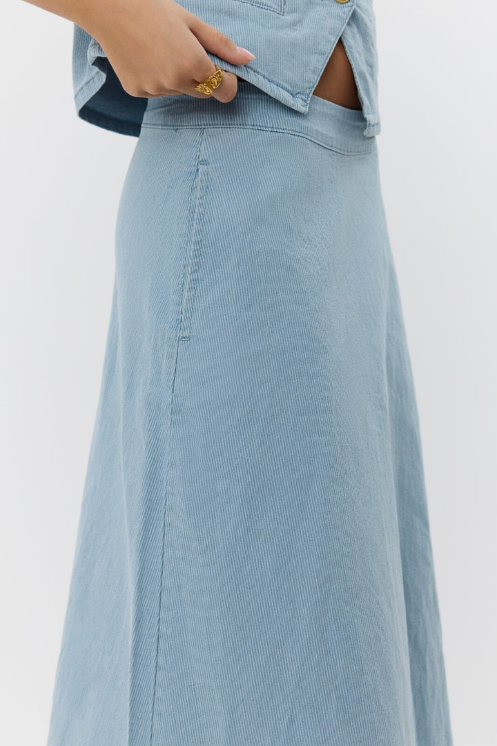 Sofie Schnoor - Seliasw Skirt S252117 - 5094 - Light Blue Striped