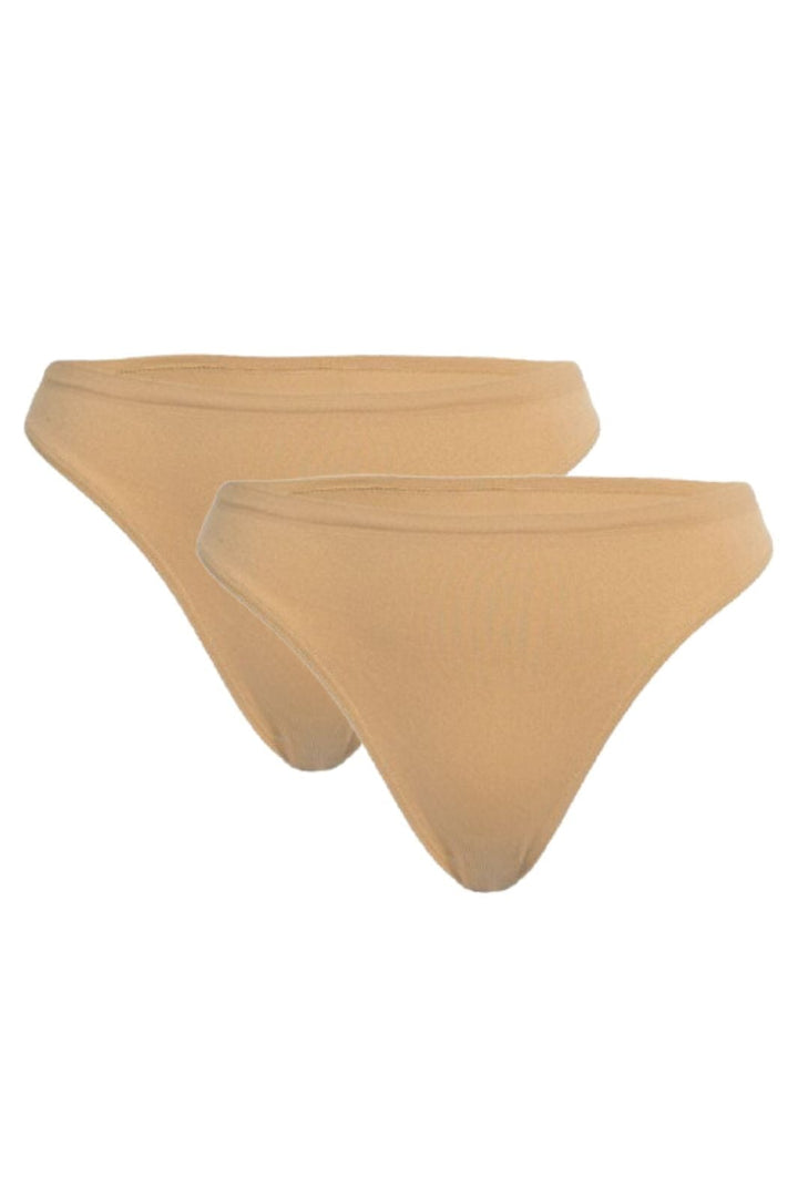 Soft basic - Haily string 2 pak - nude Trusser