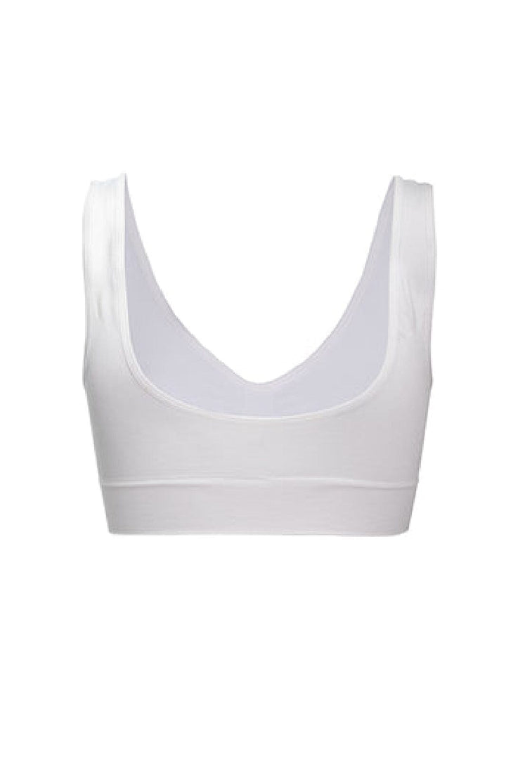 Soft basic - Soffi Bra top wide strap 2 pak - white BH