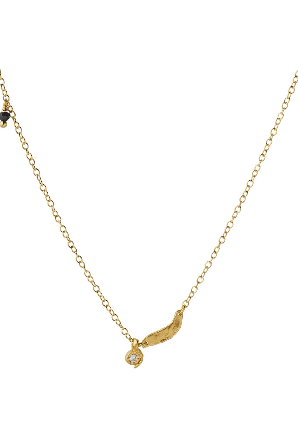 Stine A - Flow Splash Necklace With Stones - 2055-02-Os Halskæder