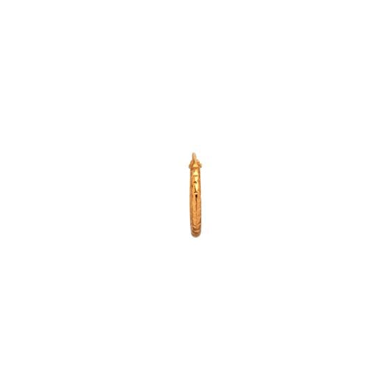 Stine A - Petit Tinsel Creol Earring Gold - 1094-02-S Øreringe
