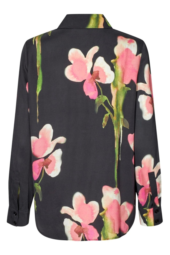 Stine Goya - 2263 Dry Viscose, Long Sleeve Shirtsg-aw25-t091-2263 - Melting Flowers