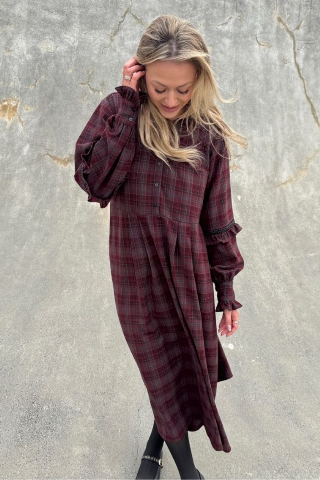 Stories From The Atelier By Copenhagen Shoes - The Reason Why Dress CC8086 - 2221 - Bordeaux/Green