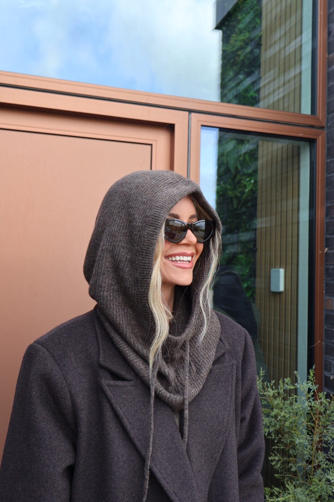 Valentin Studio - Knitted Balaclava - Brown Melange Elefanthuer