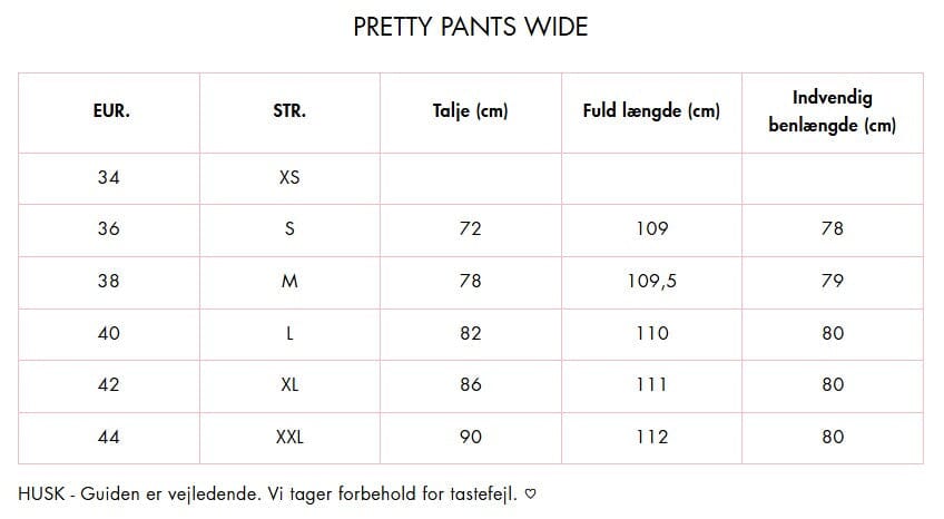 Valentin Studio - Pretty Pants Wide - Ivory Bukser