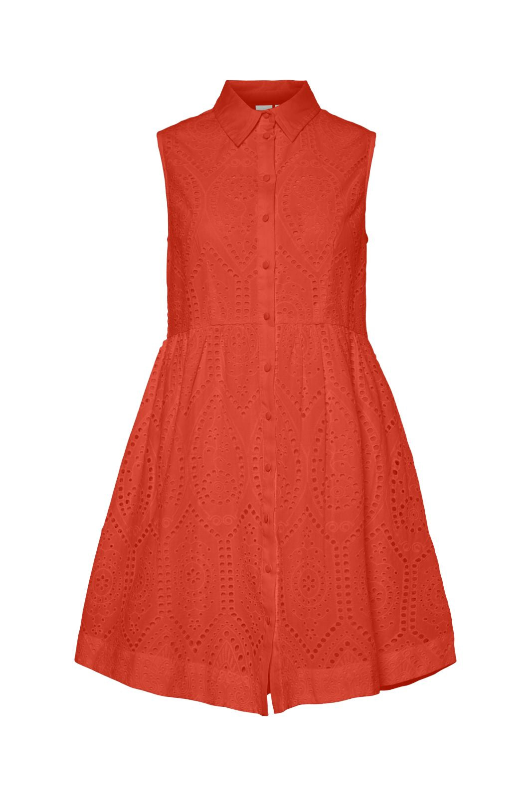 YAS - Yasholi Sl Shirt Dress - 4712909 Cherry Tomato