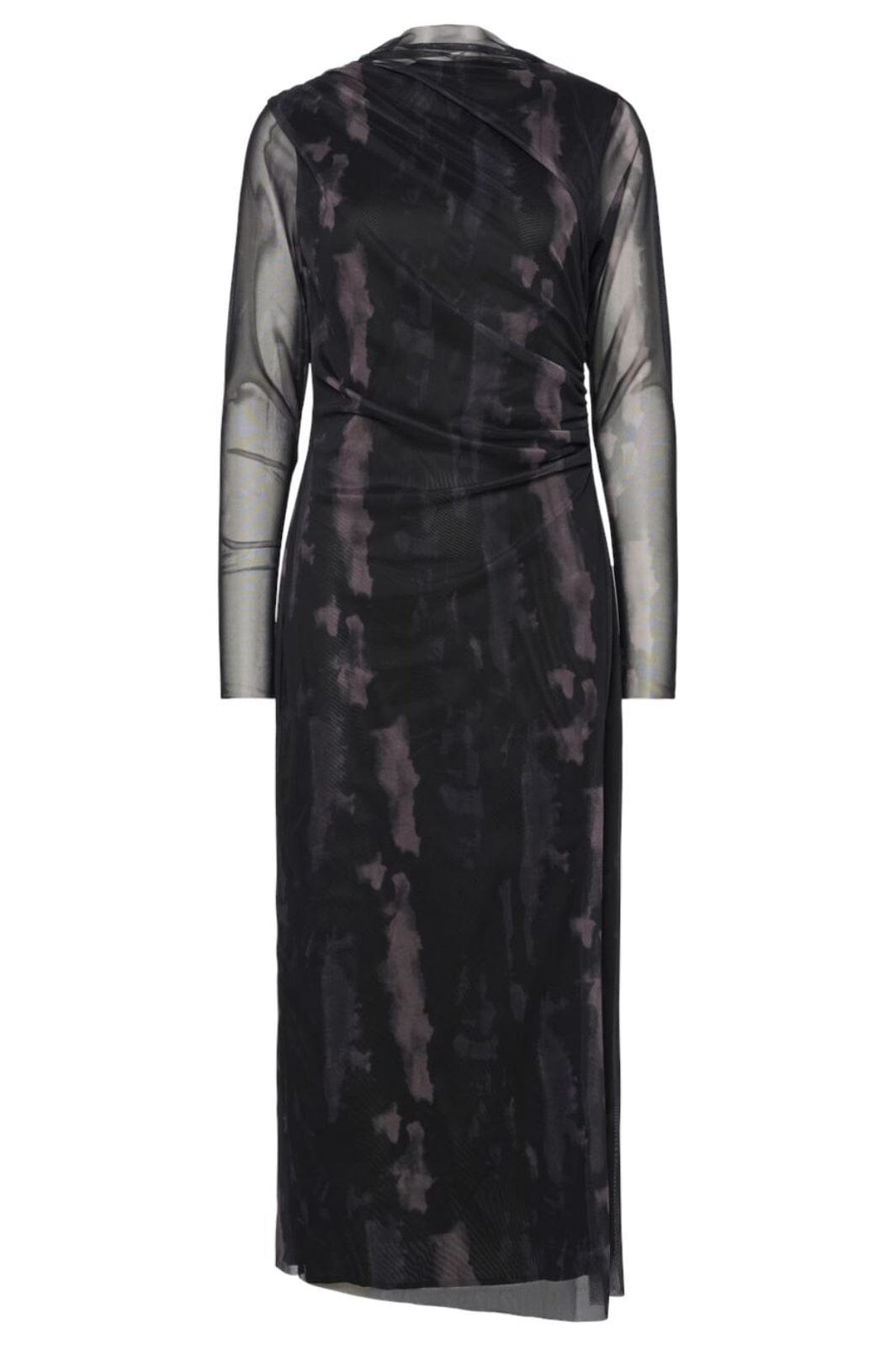 Y.A.S - Yaslomi Ls Long Dress 26036877 - 4693853 - Black Lomi Print Kjoler