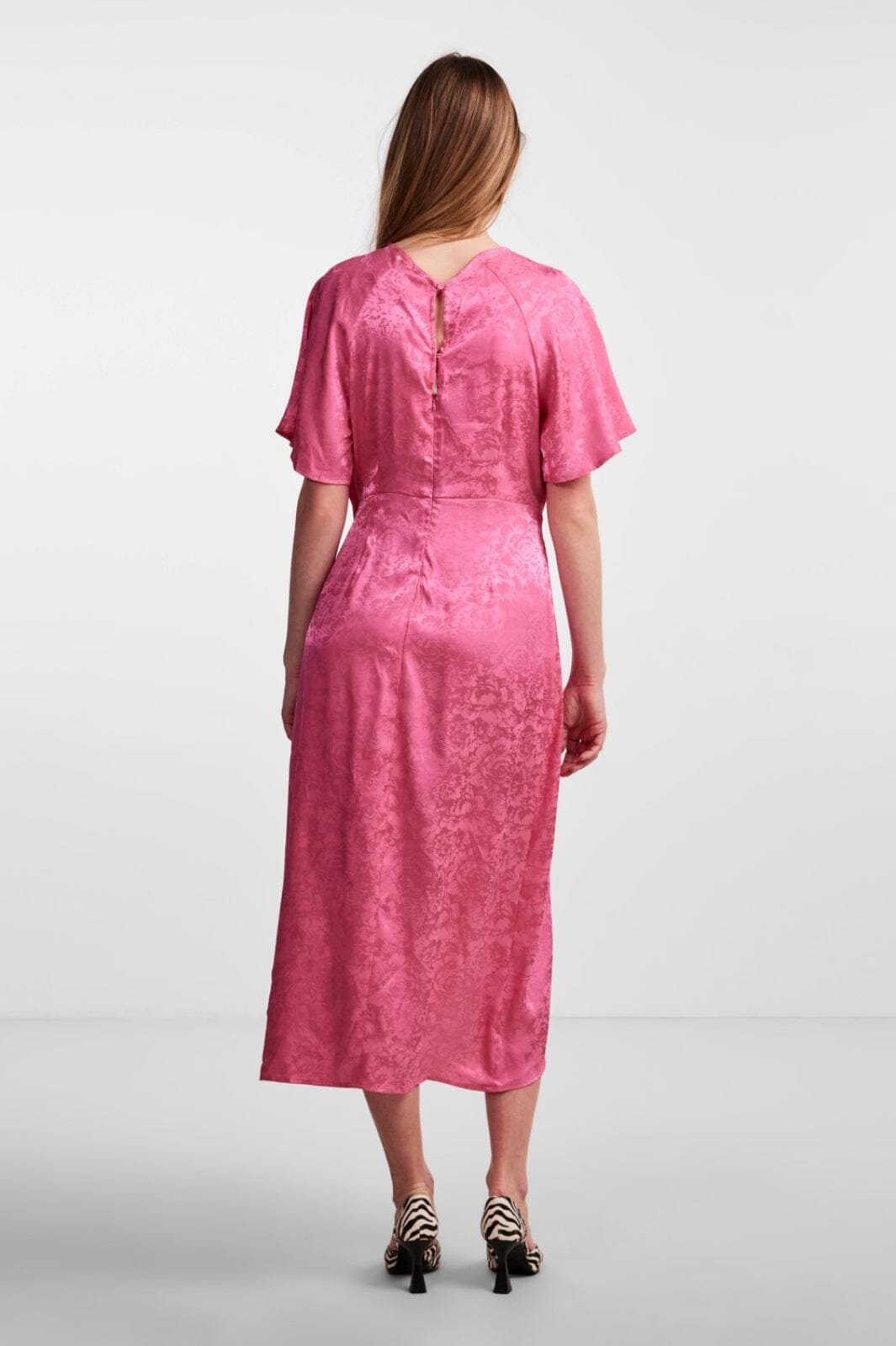 Y.A.S - Yasretrieve Kimono Long Dress - Carmine Rose Kjoler