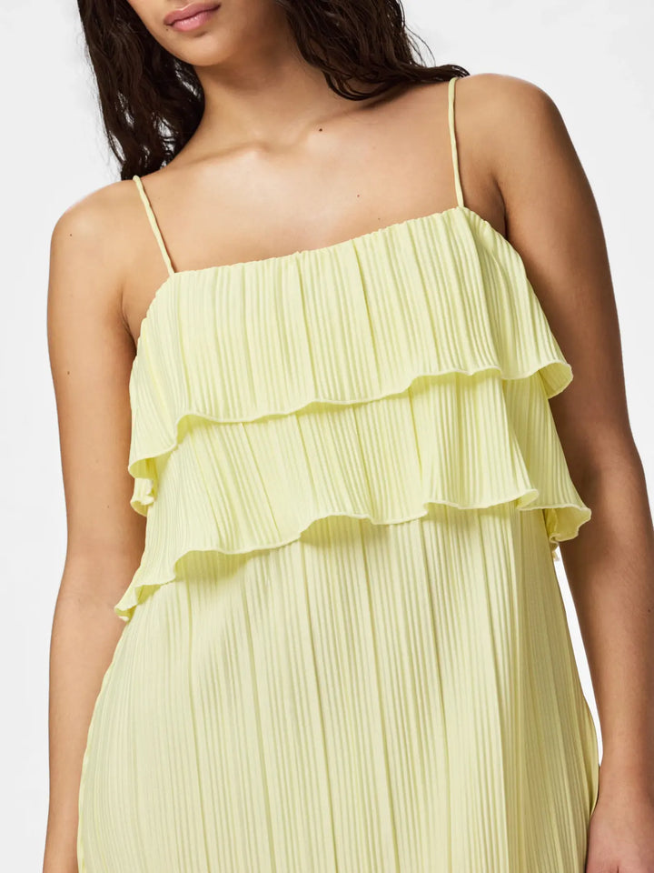 Pieces - Pcamber Sl Ankle Layred Dress Kca - 5048789 French Vanilla