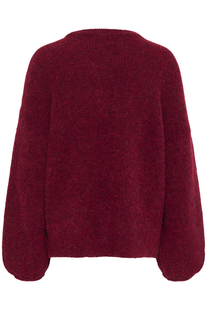 Gestuz - Gzalpha Slit Pullover 10910590 - 107340 - Blood Red Mélange