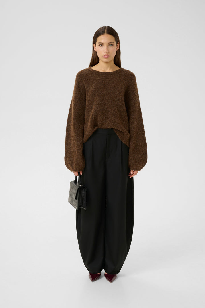 Gestuz - Gzalpha Slit Pullover 10910590 - 108310 - Buff Mélange