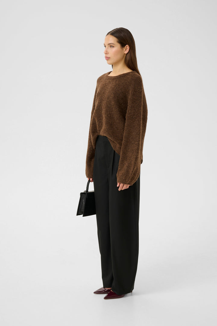Gestuz - Gzalpha Slit Pullover 10910590 - 108310 - Buff Mélange