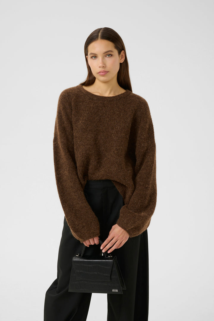 Gestuz - Gzalpha Slit Pullover 10910590 - 108310 - Buff Mélange
