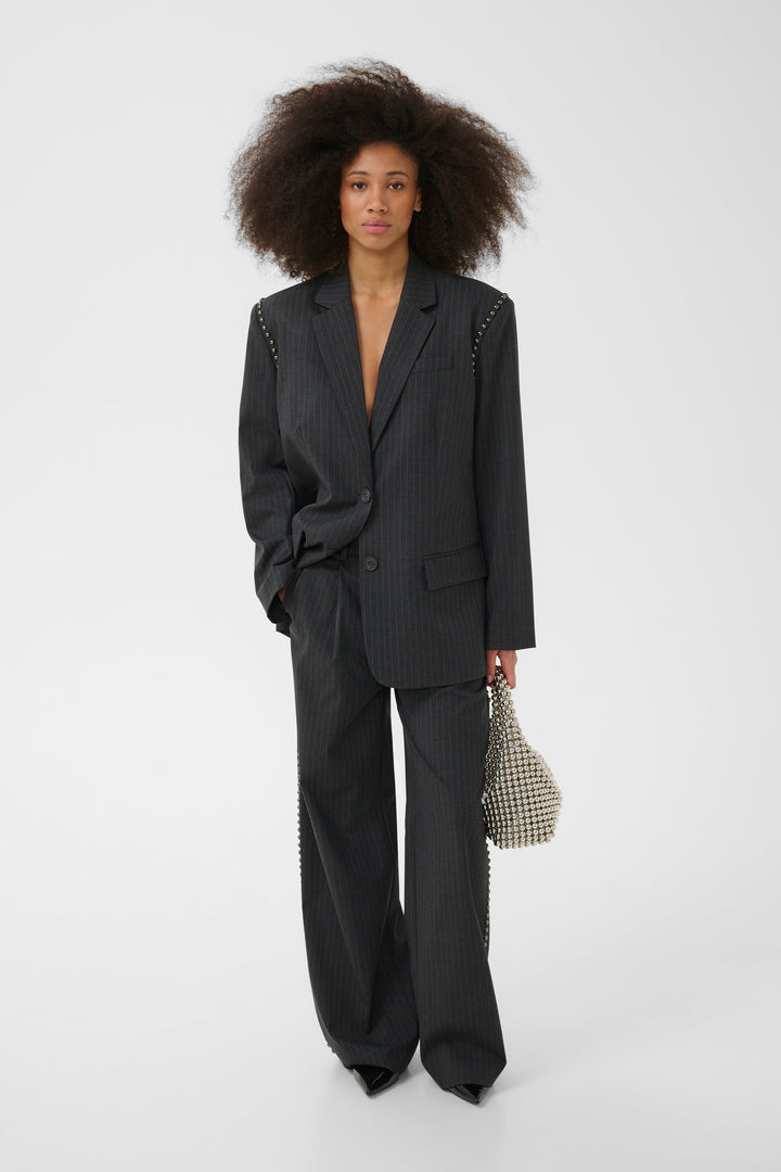 Gestuz - Gzlehela Blazer 10911590 - 1000026 - Dark Grey Pinstripe