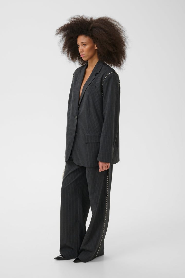 Gestuz - Gzlehela Blazer 10911590 - 1000026 - Dark Grey Pinstripe