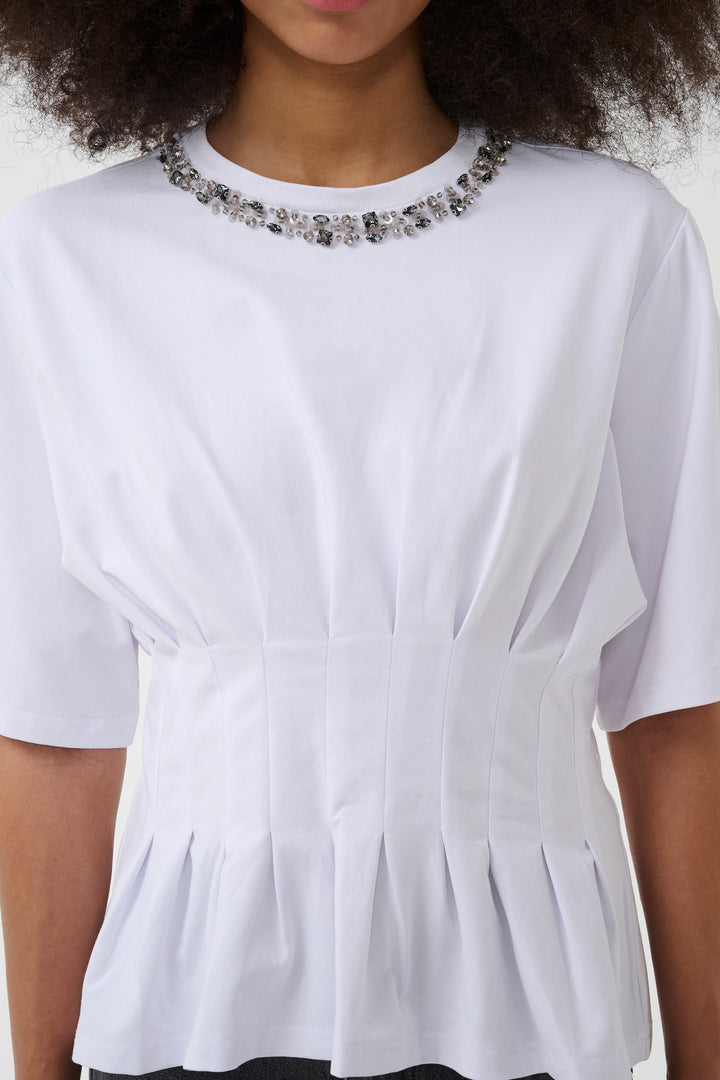 Gestuz - Gzinez Deco Tee 10911653 - 110601 - Bright White