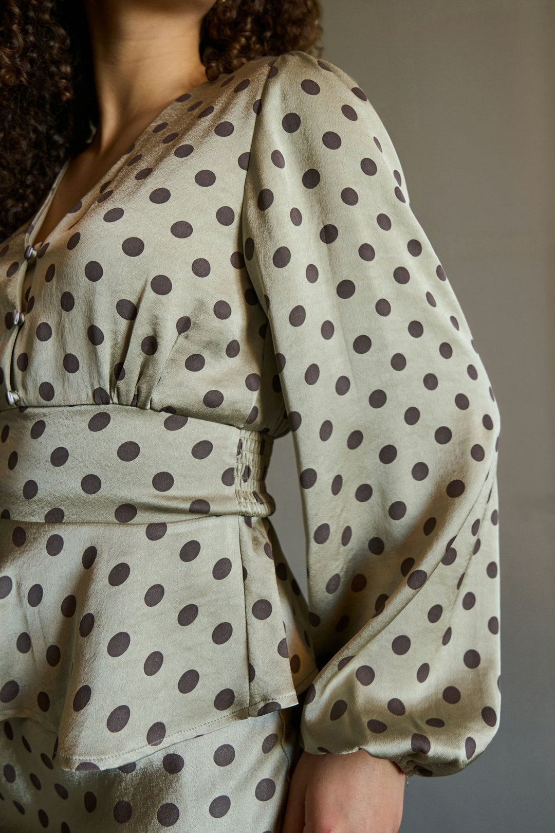 Neo Noir - Jellima Dotted Blouse 167743 - 236 - Pistachio