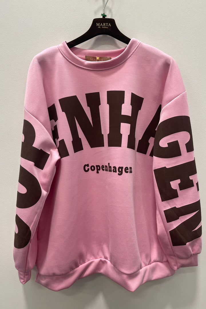 Marta Du Chateau - Mdchibiscus Sweatshirt 22659 - Pink