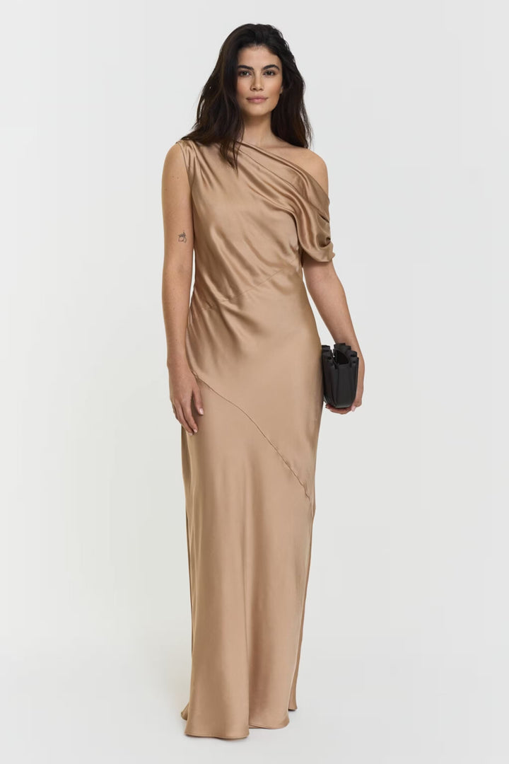 Twist & Tango - Ttvanessa Satin Dress - Golden Beige