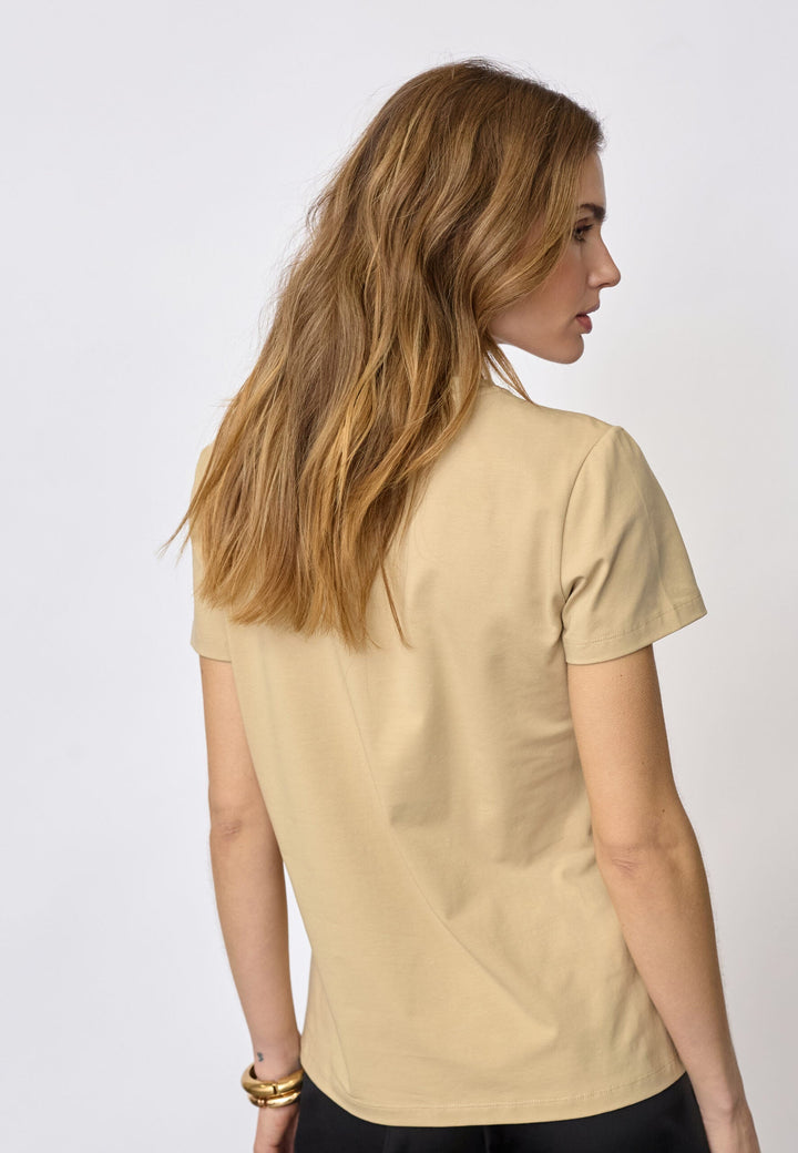 Co´Couture - Signaturecc New Tee 33200 - 320 - Bisquit