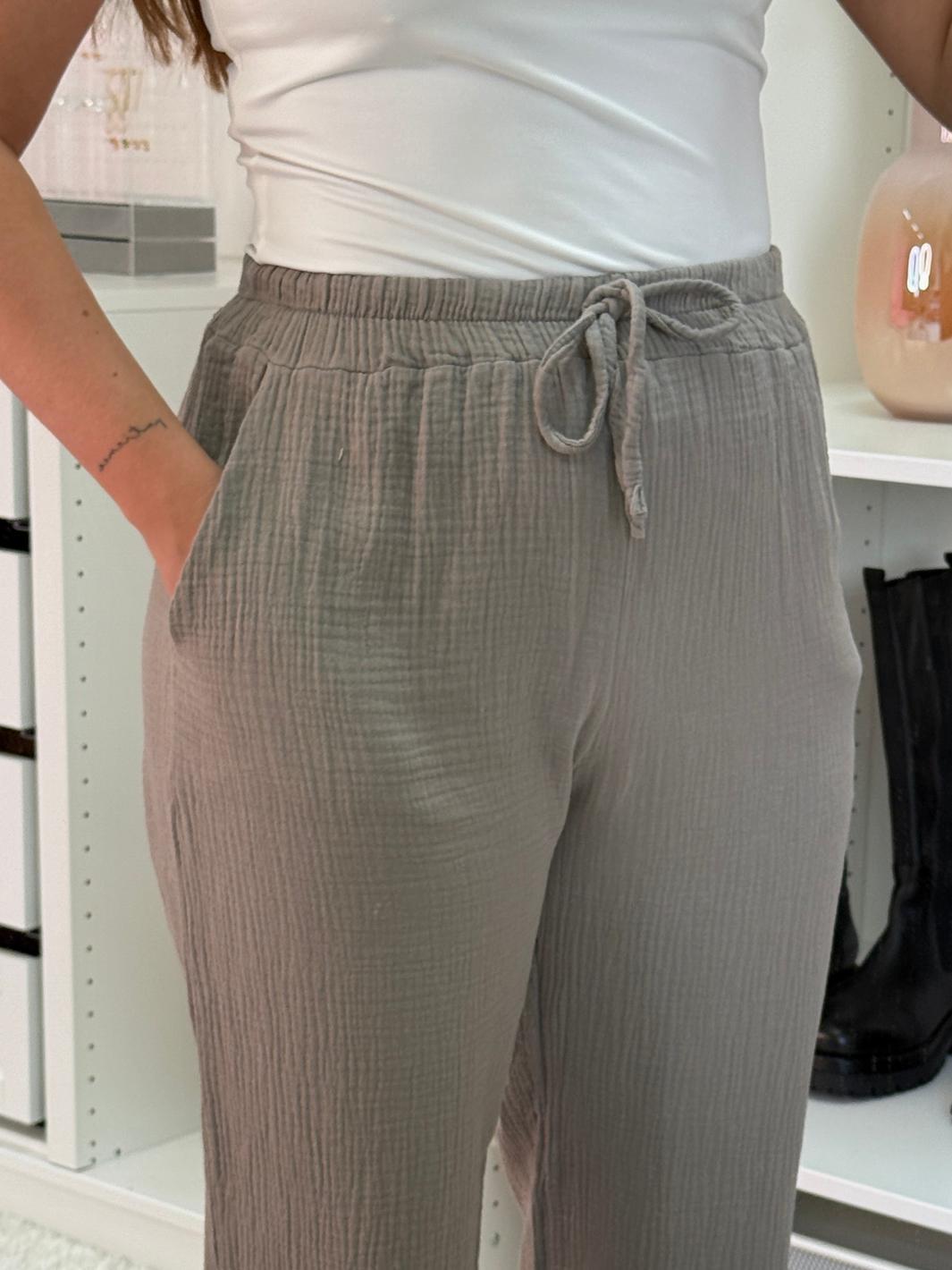 A-bee - Sonja Pants - Taupe