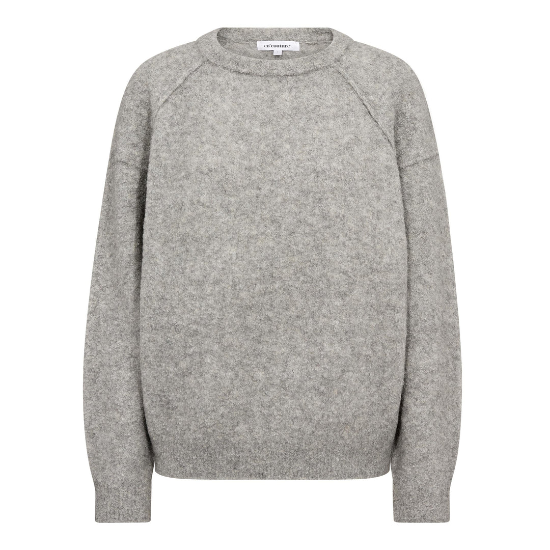 Co´Couture - Kailacc Ls Knit 500226 - 65006 - Grey Melange