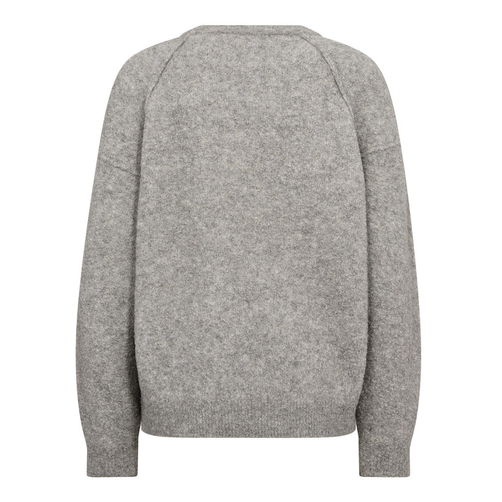 Co´Couture - Kailacc Ls Knit 500226 - 65006 - Grey Melange