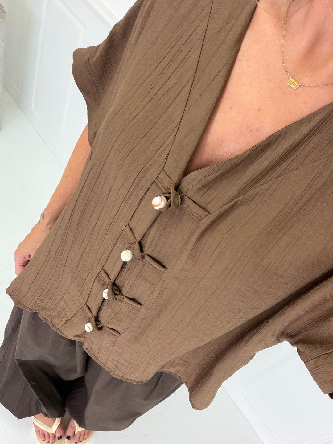 A-Bee - Lyra Shirt - Dark Brown