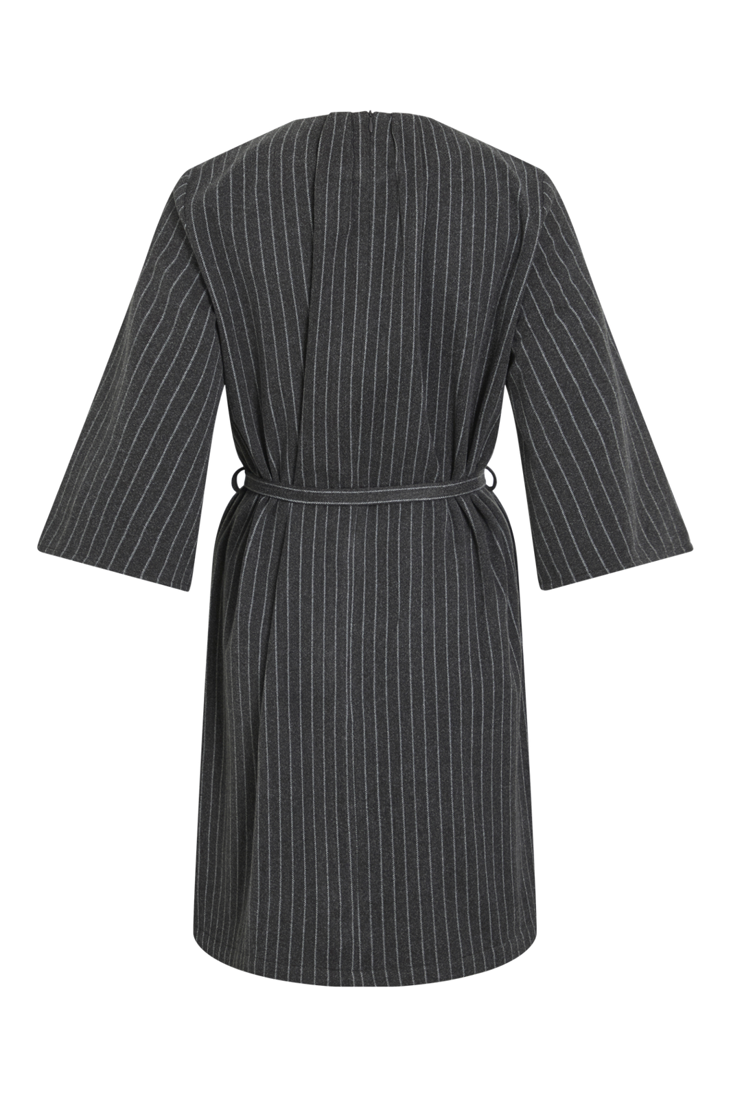 Vila - Vinicca 3/4 Dress - 4891341 Dark Grey Melange